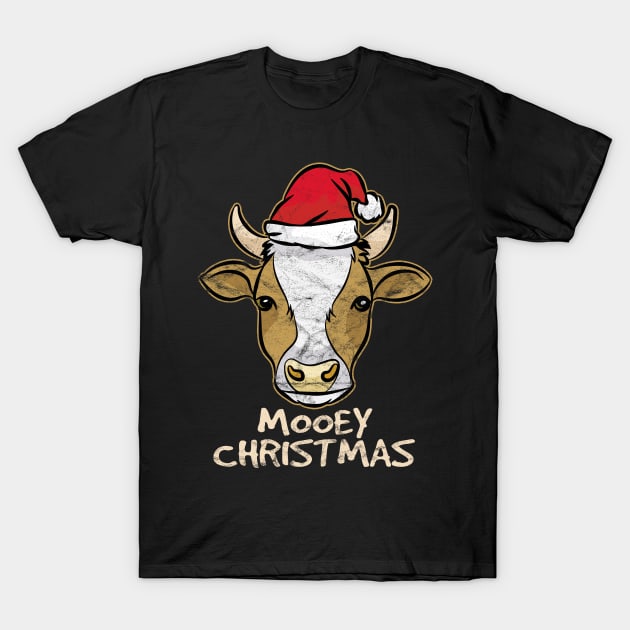 CHRISTMAS - Mooey Christmas T-Shirt by AlphaDistributors